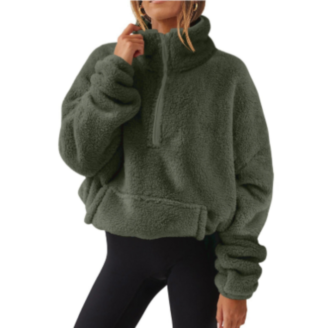 Krohn-e | Pullover Warm für Frauen Teddy