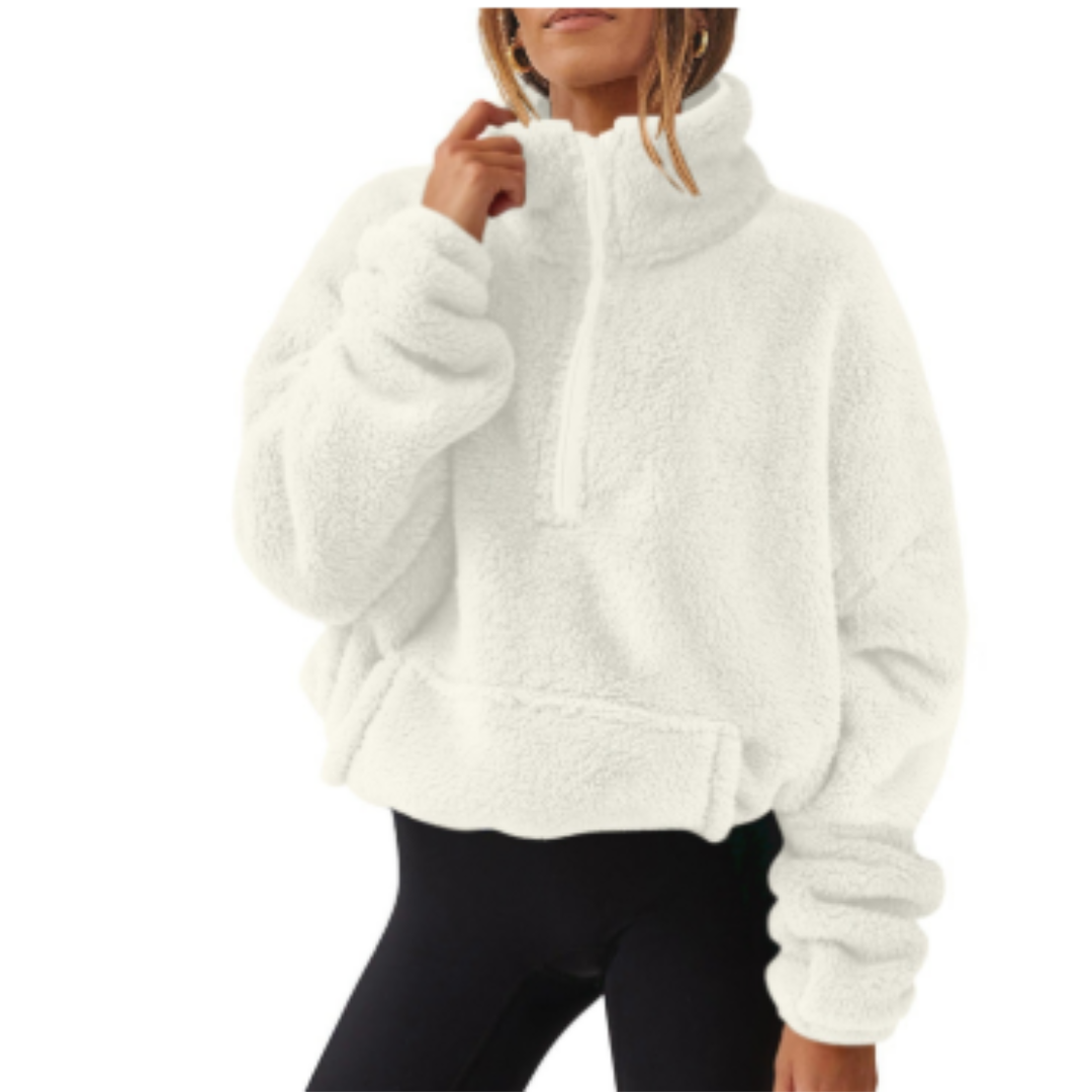 Krohn-e | Pullover Warm für Frauen Teddy