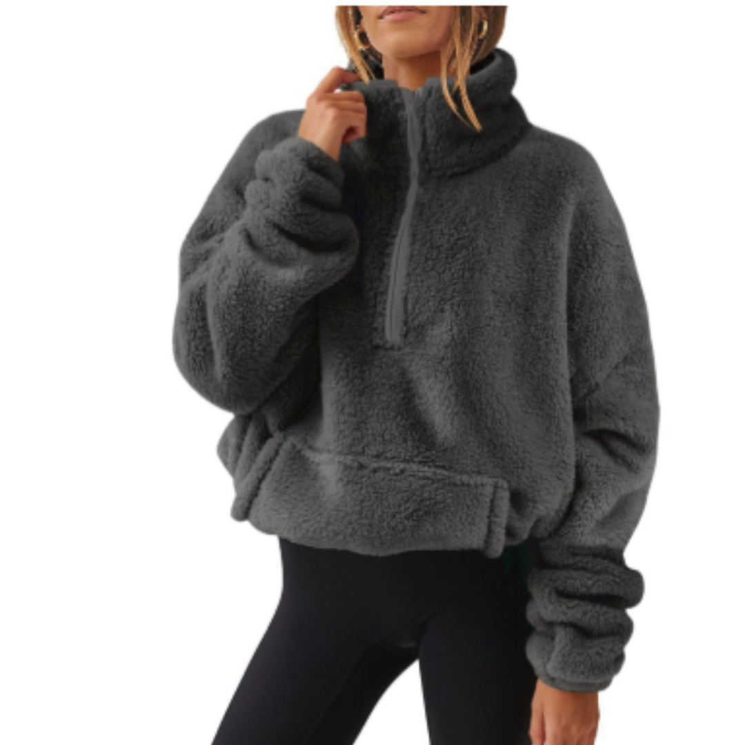 Krohn-e | Pullover Warm für Frauen Teddy