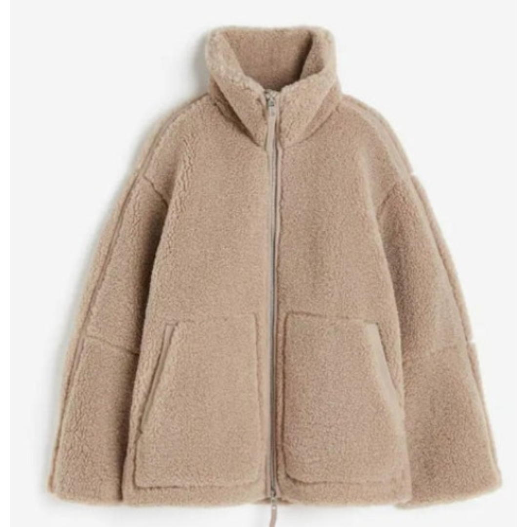 Krohn-e | Damen Teddy Mantel Gemütlich