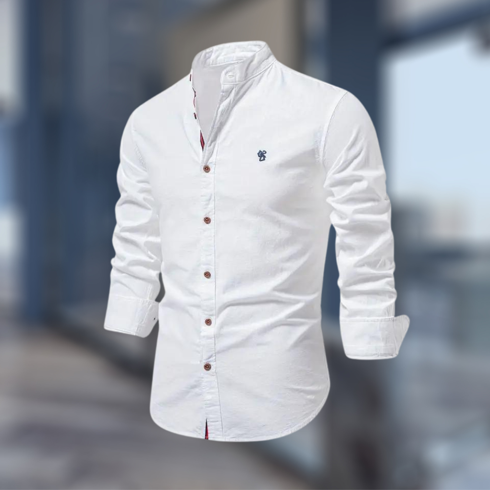 Modernes Herren Poloshirt mit langen Ärmeln