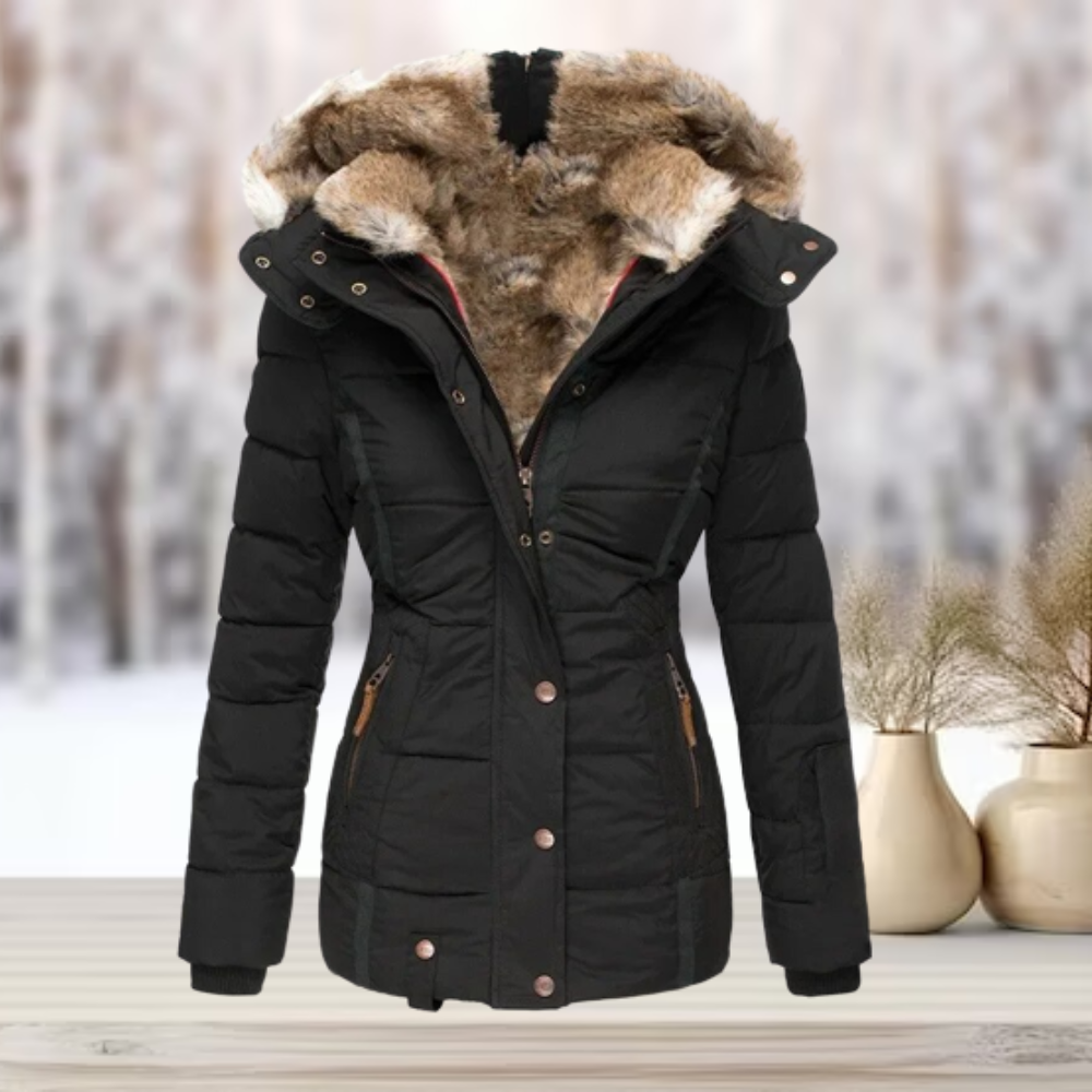 Krohn-e | Damen Pufferjacke Winter Elegant