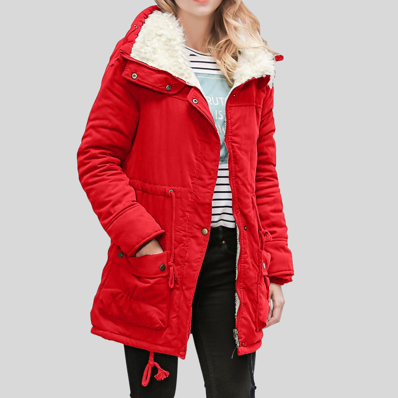 Krohn-e | Parka-Jacke - Gefüttert mit Fellbesatz - Verstellbare Taille - Winddicht und Warm
