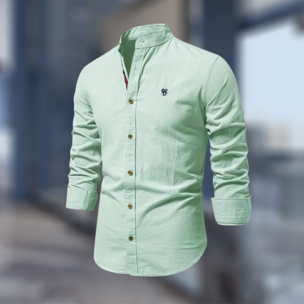 Modernes Herren Poloshirt mit langen Ärmeln
