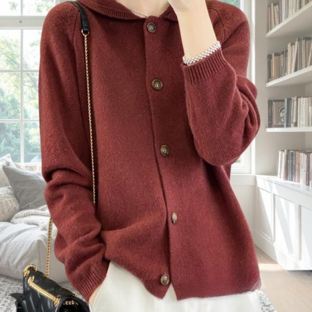 KROHN-E Damen Cardigan Offene Front Leichtes Design Casual