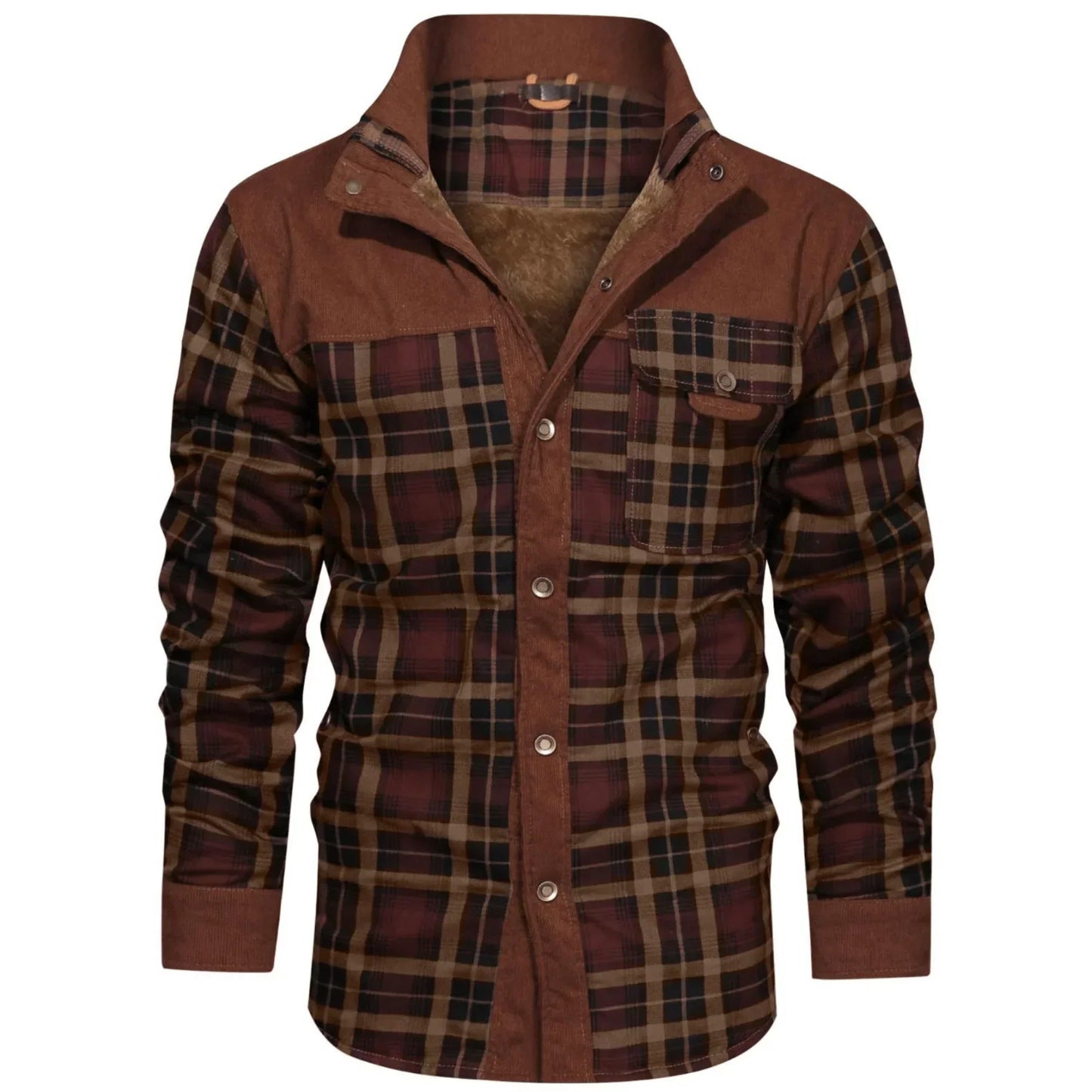Verro Gefütterte Flanell-Wärmejacke