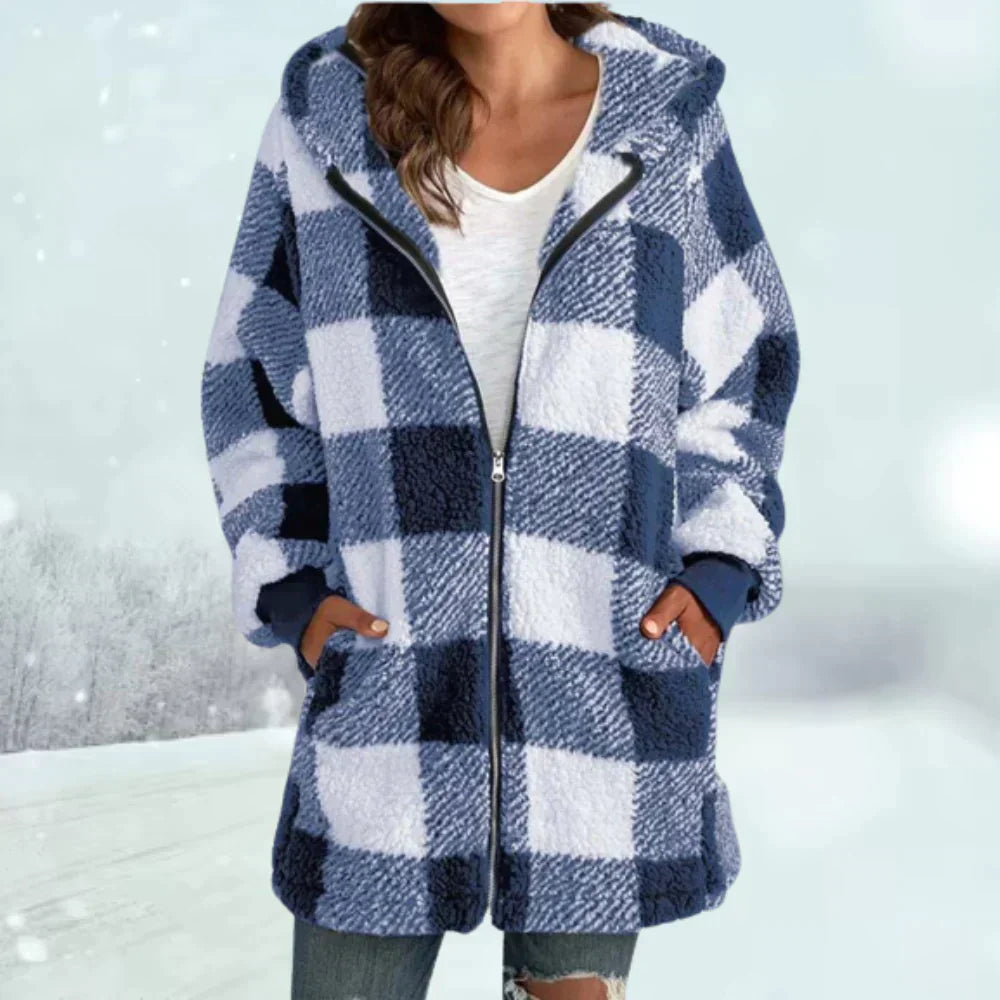 Eudora Winterjacke im Karomuster