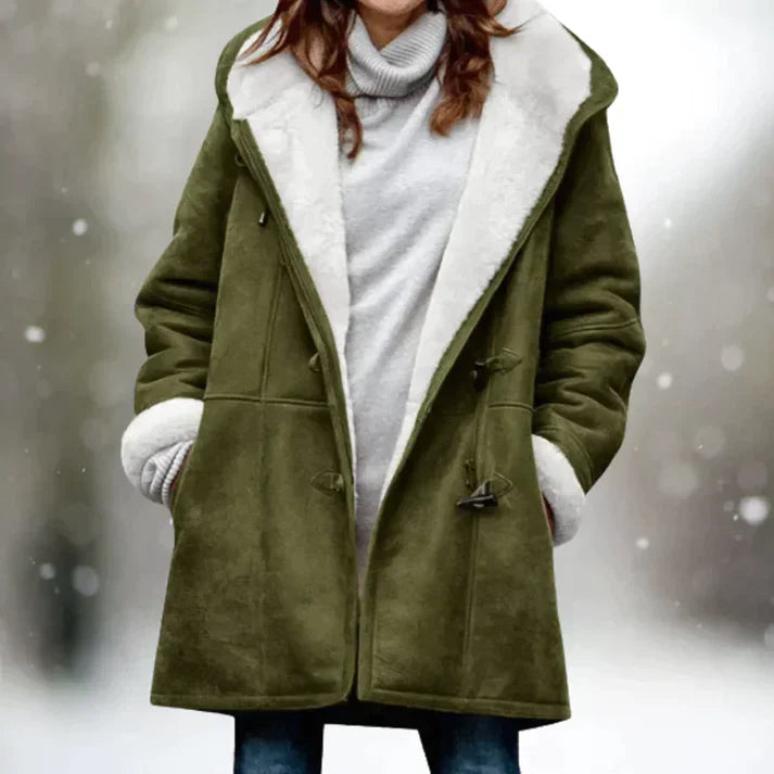 Clara: Edle Wildleder-Fleecejacke