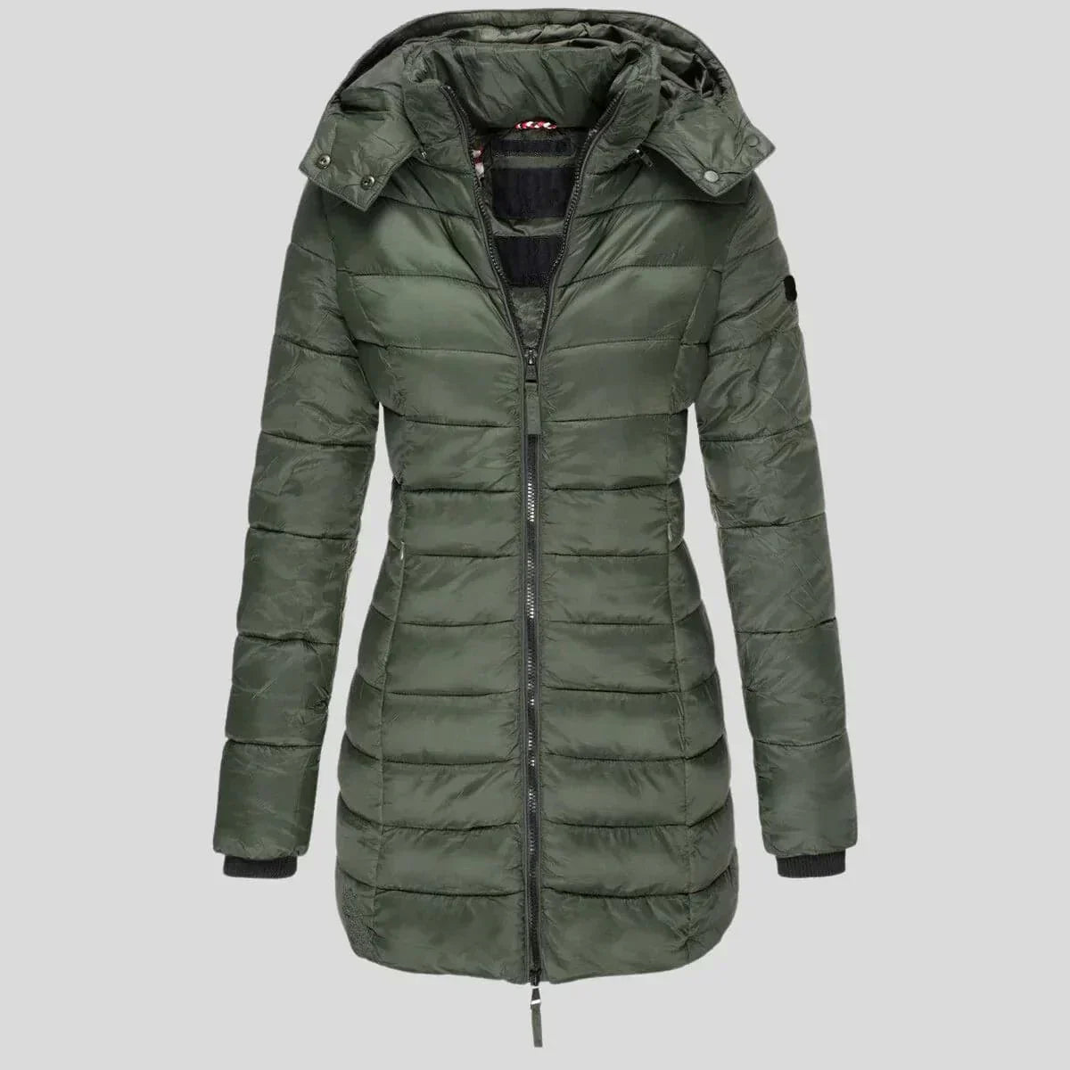 Krohn-e | Warme gesteppte Jacke mit Kapuze für Damen