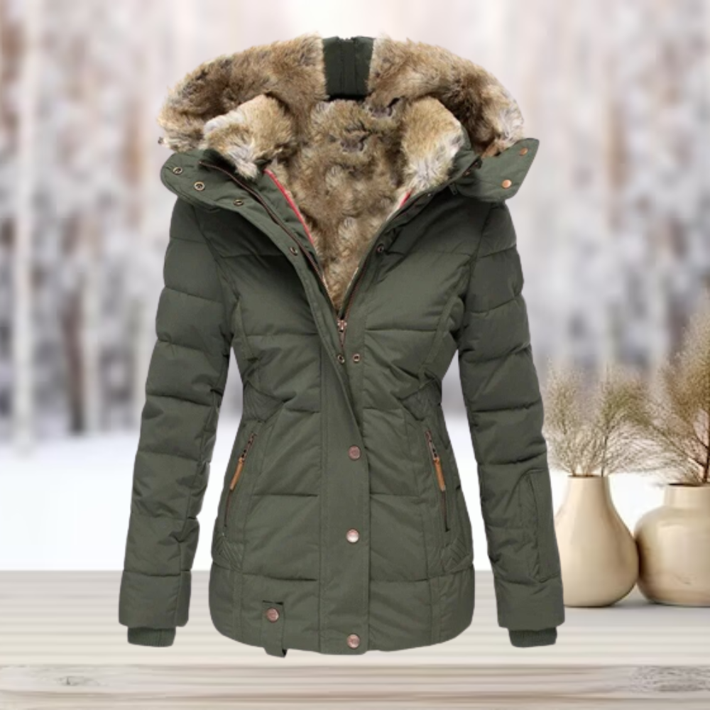 Edle Winterjacke mit Kapuze von Shany