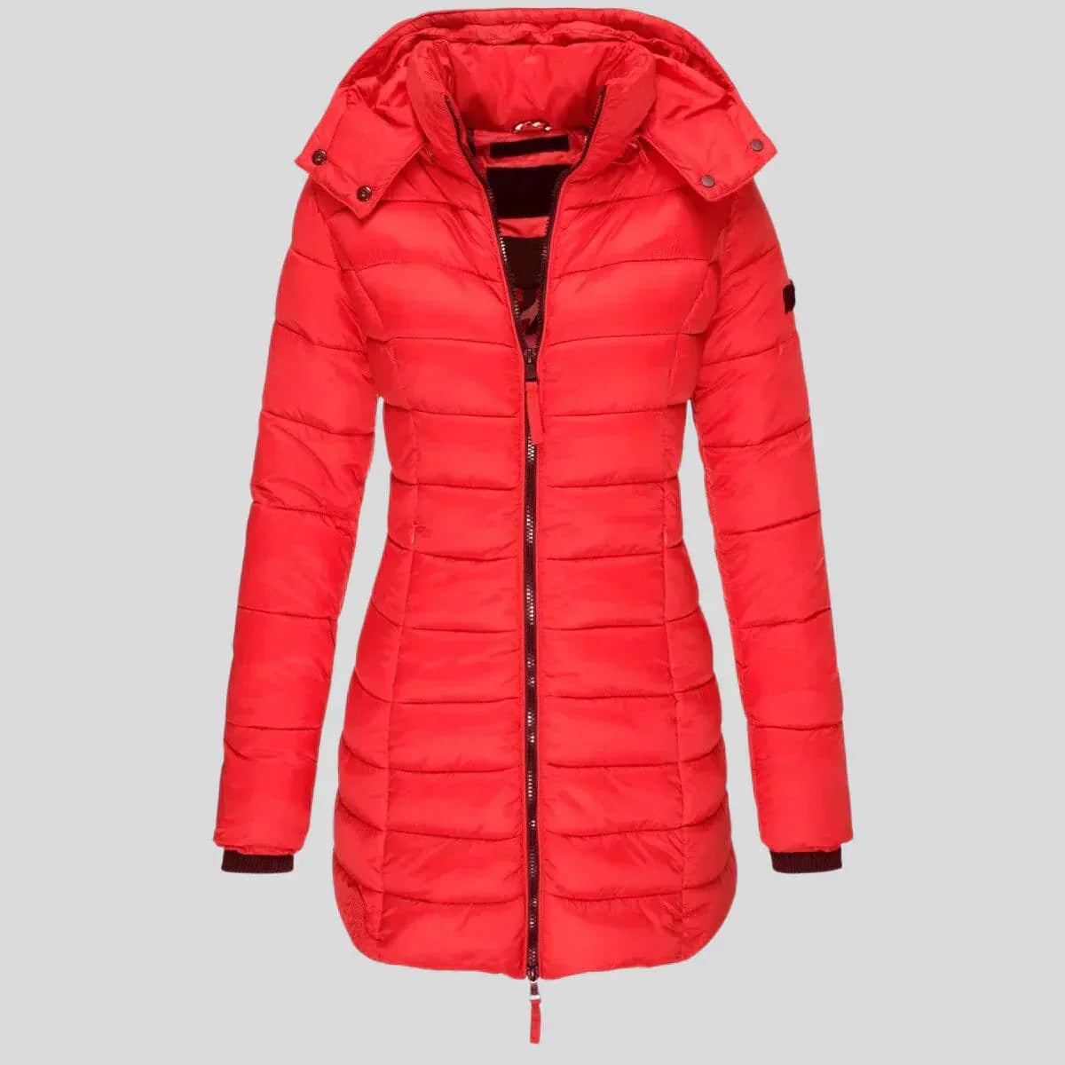 Krohn-e | Warme gesteppte Jacke mit Kapuze für Damen