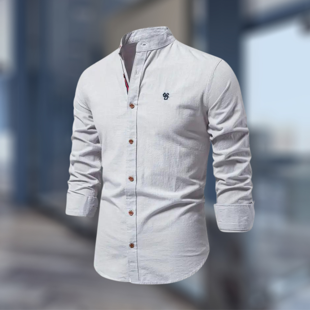 Modernes Herren Poloshirt mit langen Ärmeln