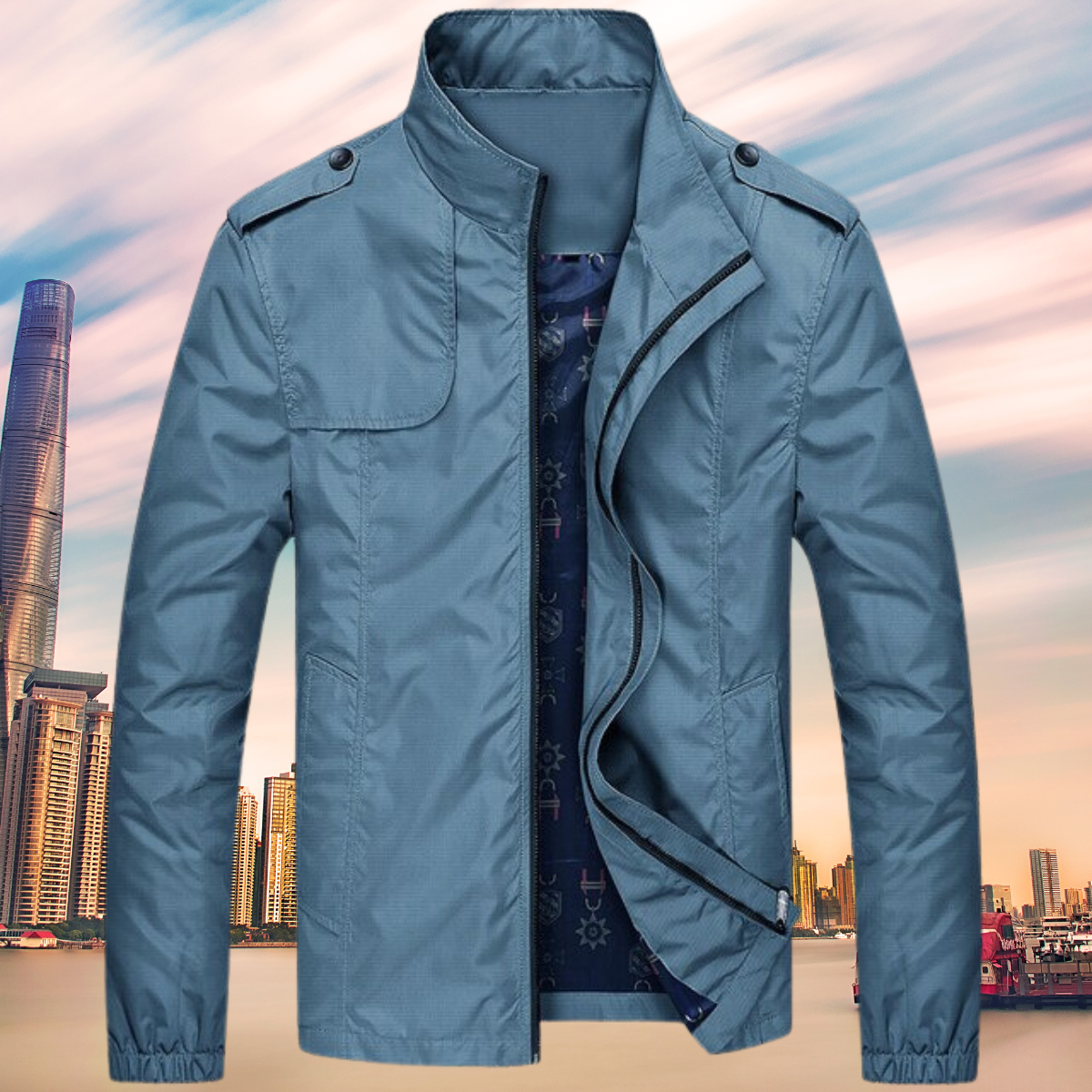 Krohn-e | Stilvolle, Wasserdichte und Winddichte Jacke