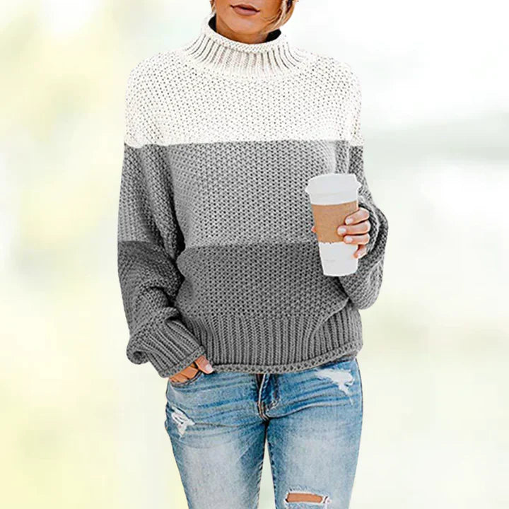 Krohn-e | Eleganter Gestreifter Pullover