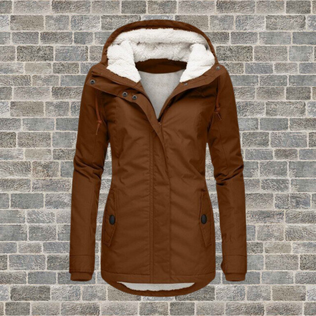 Krohn-e | Belle Neue Plissierte Kapuzenjacke Aus Baumwolle