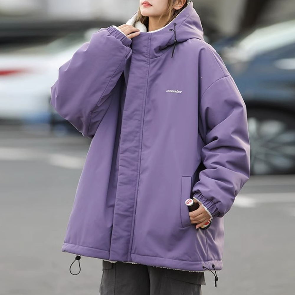 Krohn-e | Warme Wendbare Winterjacke für Damen