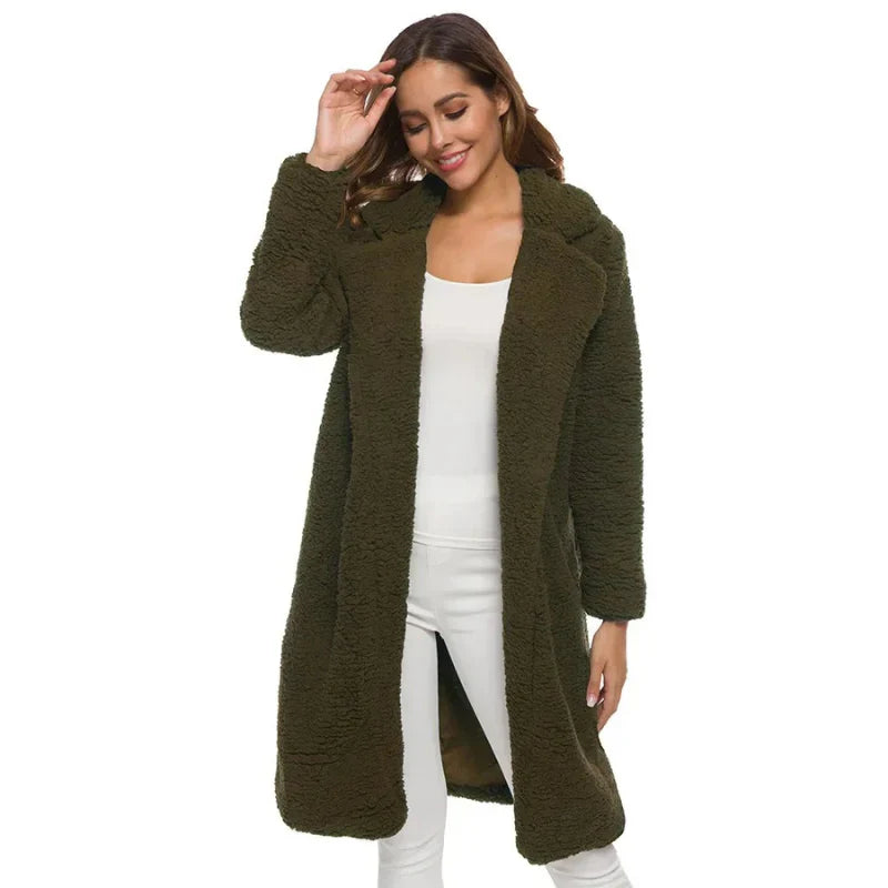 Trendiger Teddymantel für Damen - Valeria