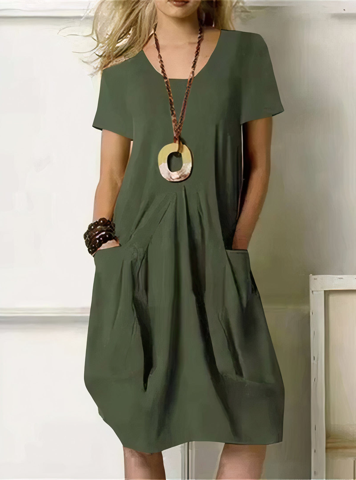 Komfortables knielanges Kleid Velma