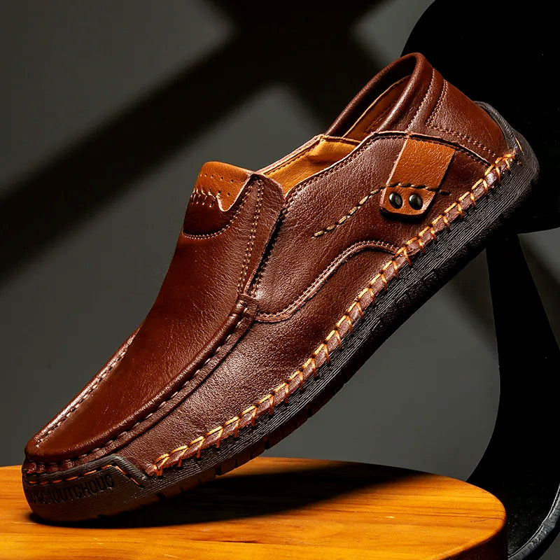 High-End Men's Leather Loafers - Elbert