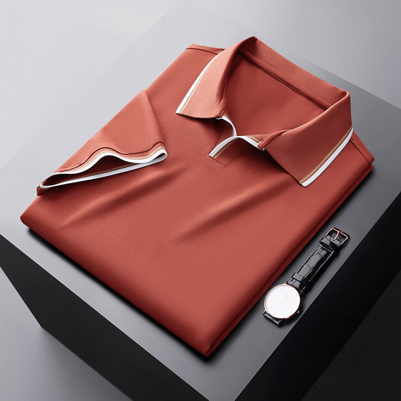 Edles Herren-Poloshirt aus Seide