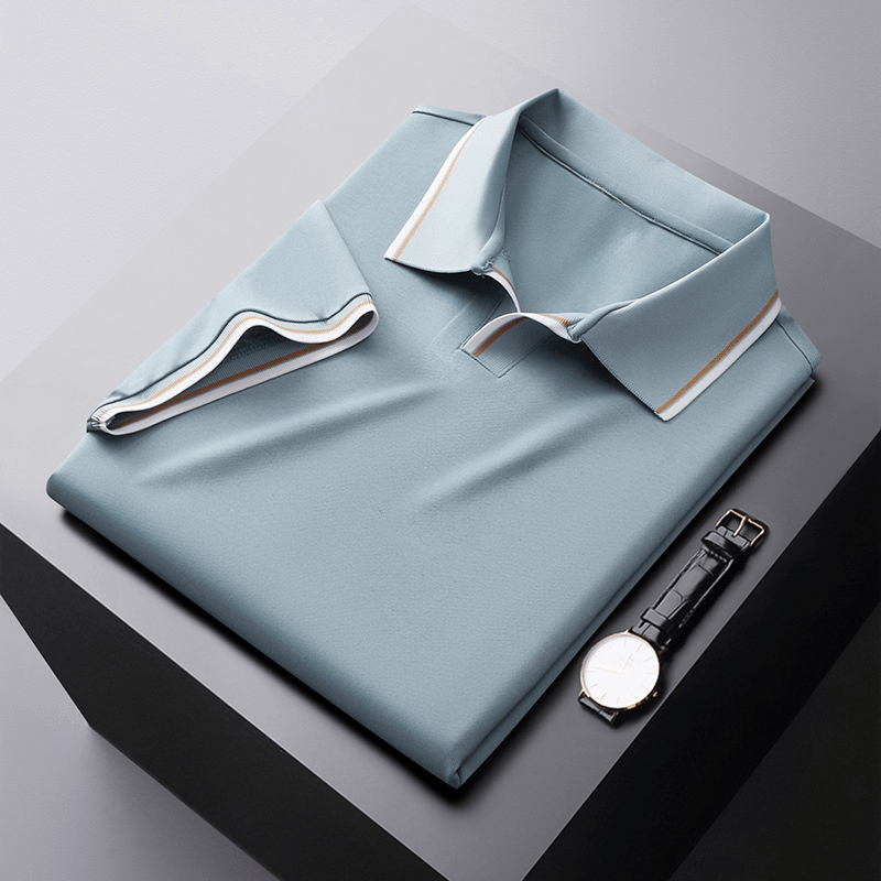 Edles Herren-Poloshirt aus Seide