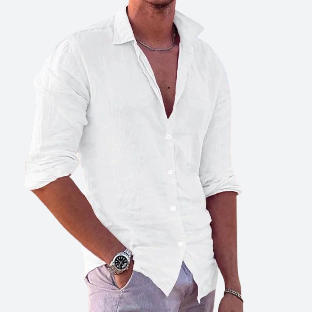 Baumwollhemd für Herren im lässigen Stil