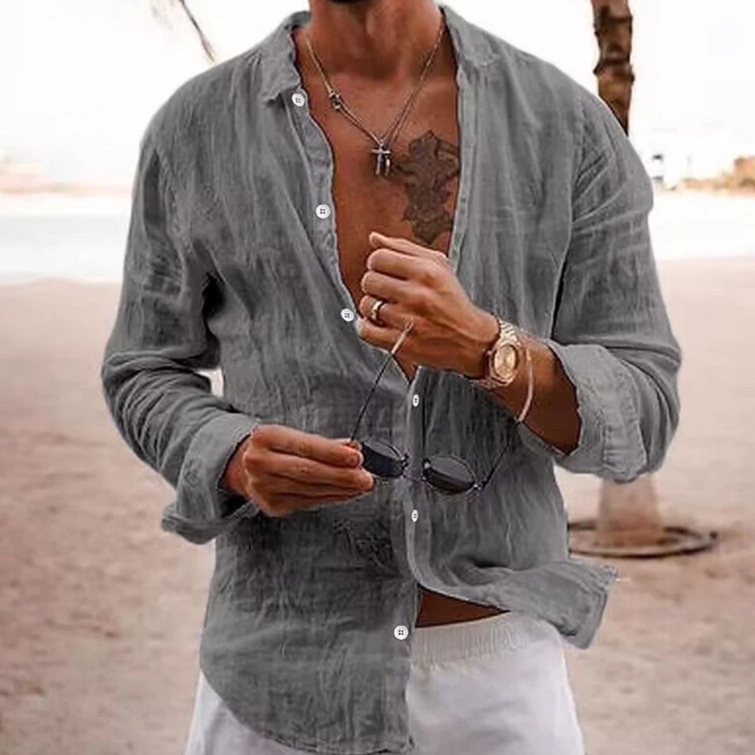 Baumwollhemd Valdemar – lässiger Schnitt