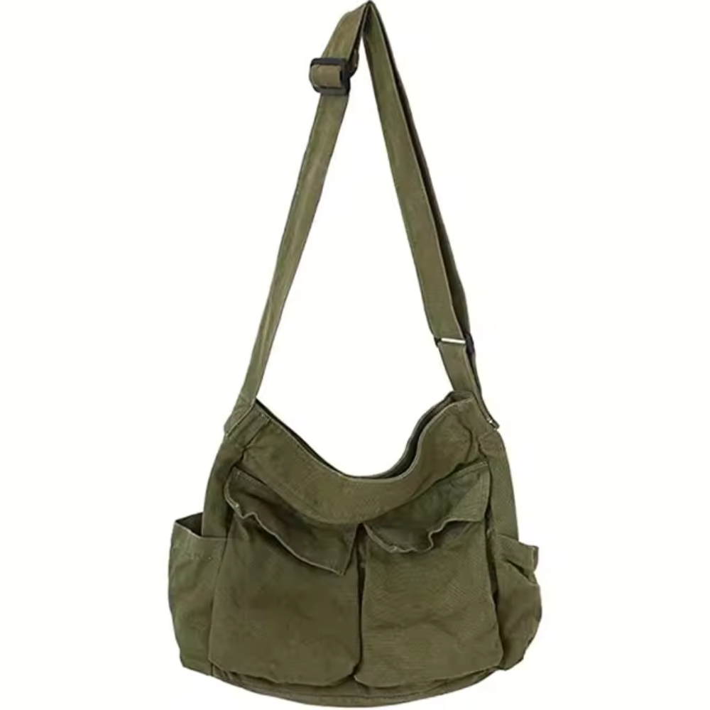 Krohn-e | Schultertasche mit Faltendesign