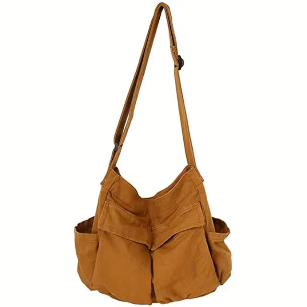 Krohn-e | Schultertasche mit Faltendesign