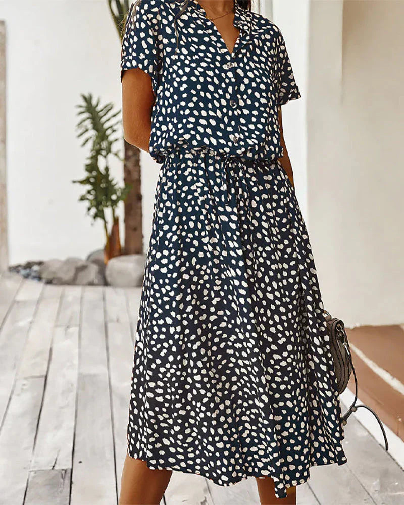 Veneta Midi Dress with Dots