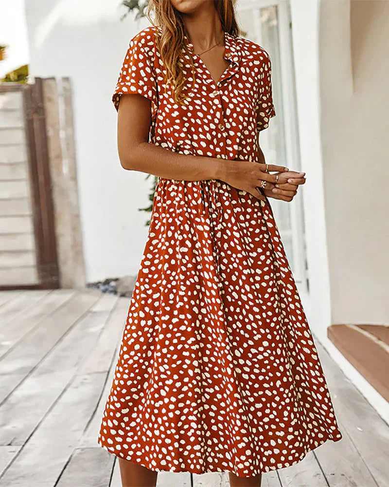 Veneta Midi Dress with Dots