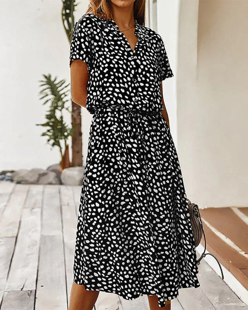 Veneta Midi Dress with Dots