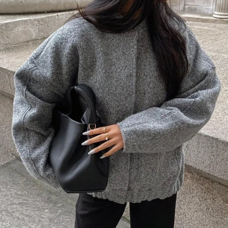 Damen Bomberjacke Avelena: Oversized, stylisch, Herbst & Winter