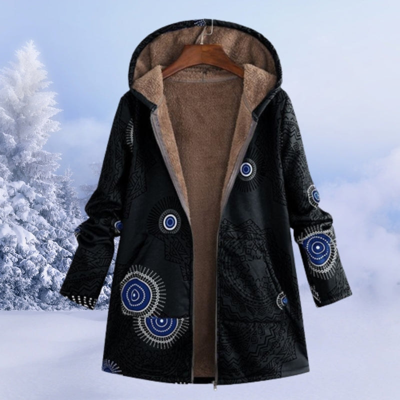 Angenehme Kapuzenfleecejacke Zoe für kalte Wintertage