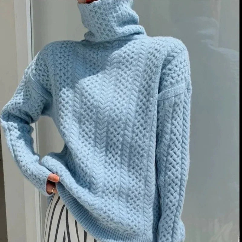Elegantes Damen-Rollkragenpullover Fiona