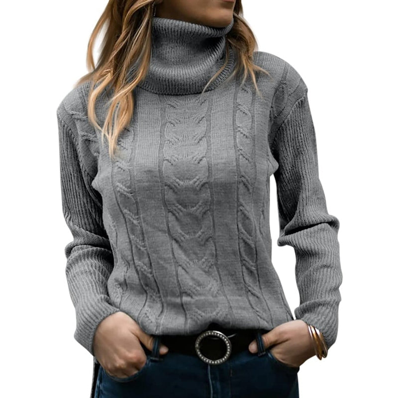 Elegantes Damen-Rollkragen-Shirt für kühle Tage