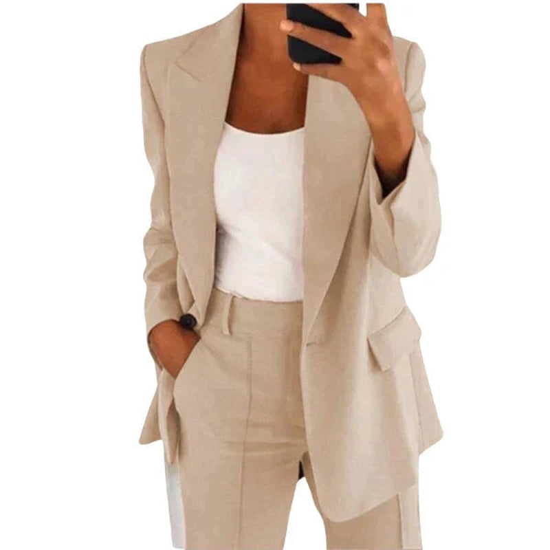 Elegantes Damen-Blazer-Set von Avelena mit Jacke und Hose