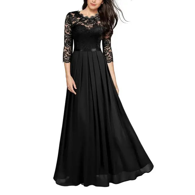 Elegantes Abendkleid Viera in Rubinrot