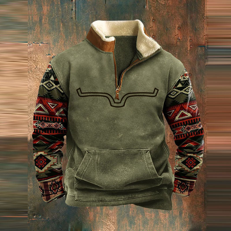 Herrenpullover mit Vintage-Design