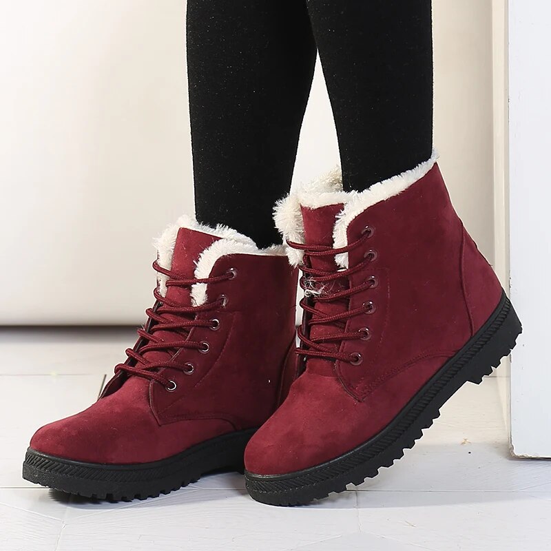 Krohn-e | Damen Winter Schnee Kurz Stiefeletten