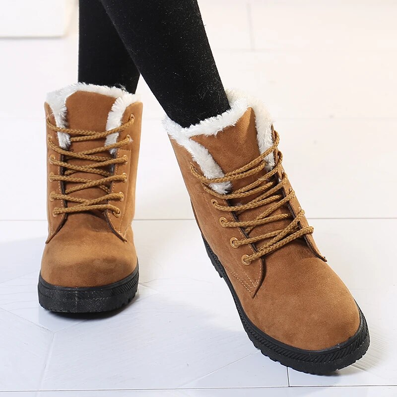 Krohn-e | Damen Winter Schnee Kurz Stiefeletten