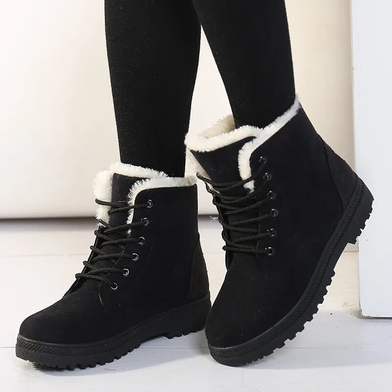 Krohn-e | Damen Winter Schnee Kurz Stiefeletten
