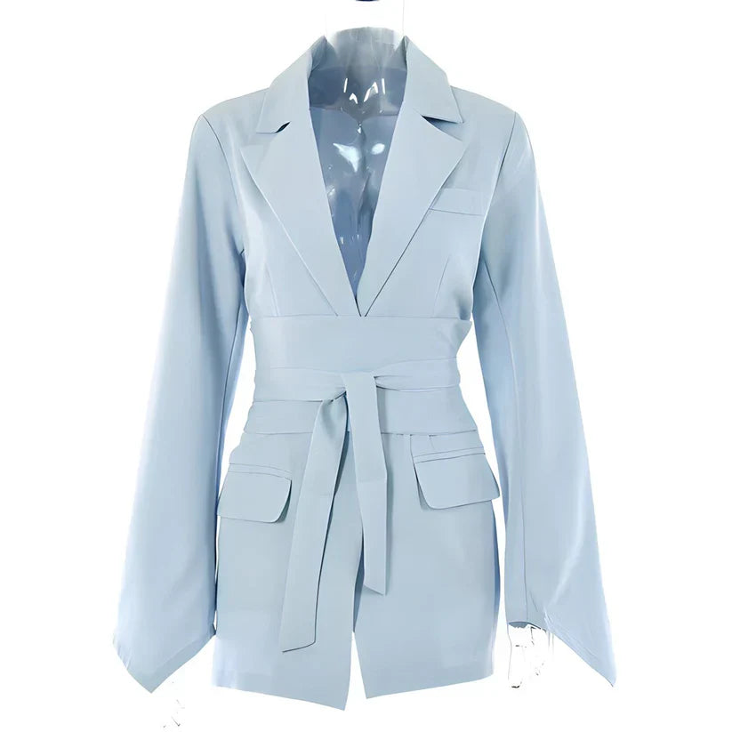 Avelena Blazer mit Gürtel – elegant