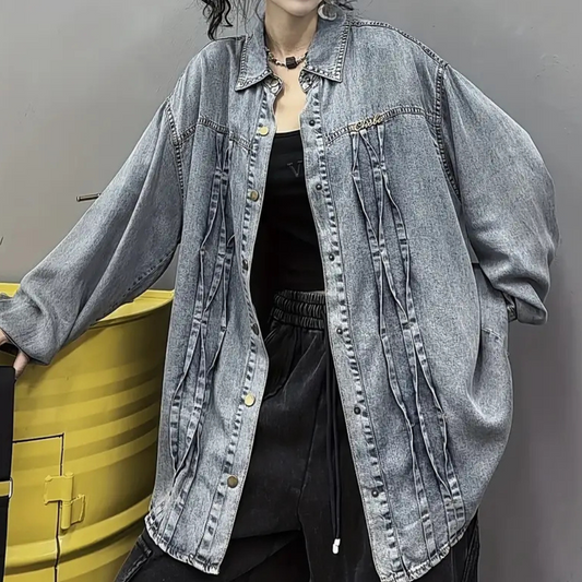 Krohn-e | Moderne Jeansjacke für Frauen, Perfekt für den Herbst - Krohn-e