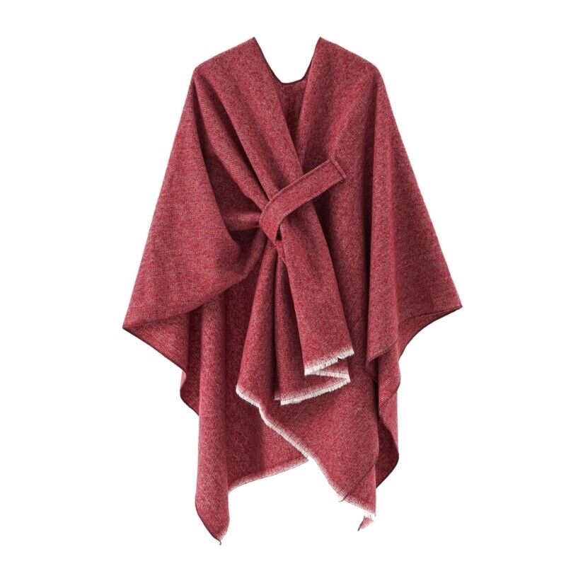 Krohn-e | Kaschmir Poncho Retro & Stilvoll