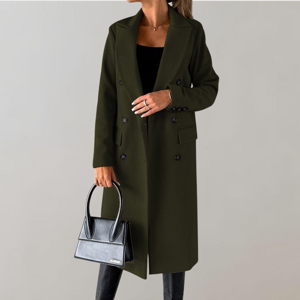 Krohn-e | Stilvoller langer Wintermantel für Damen
