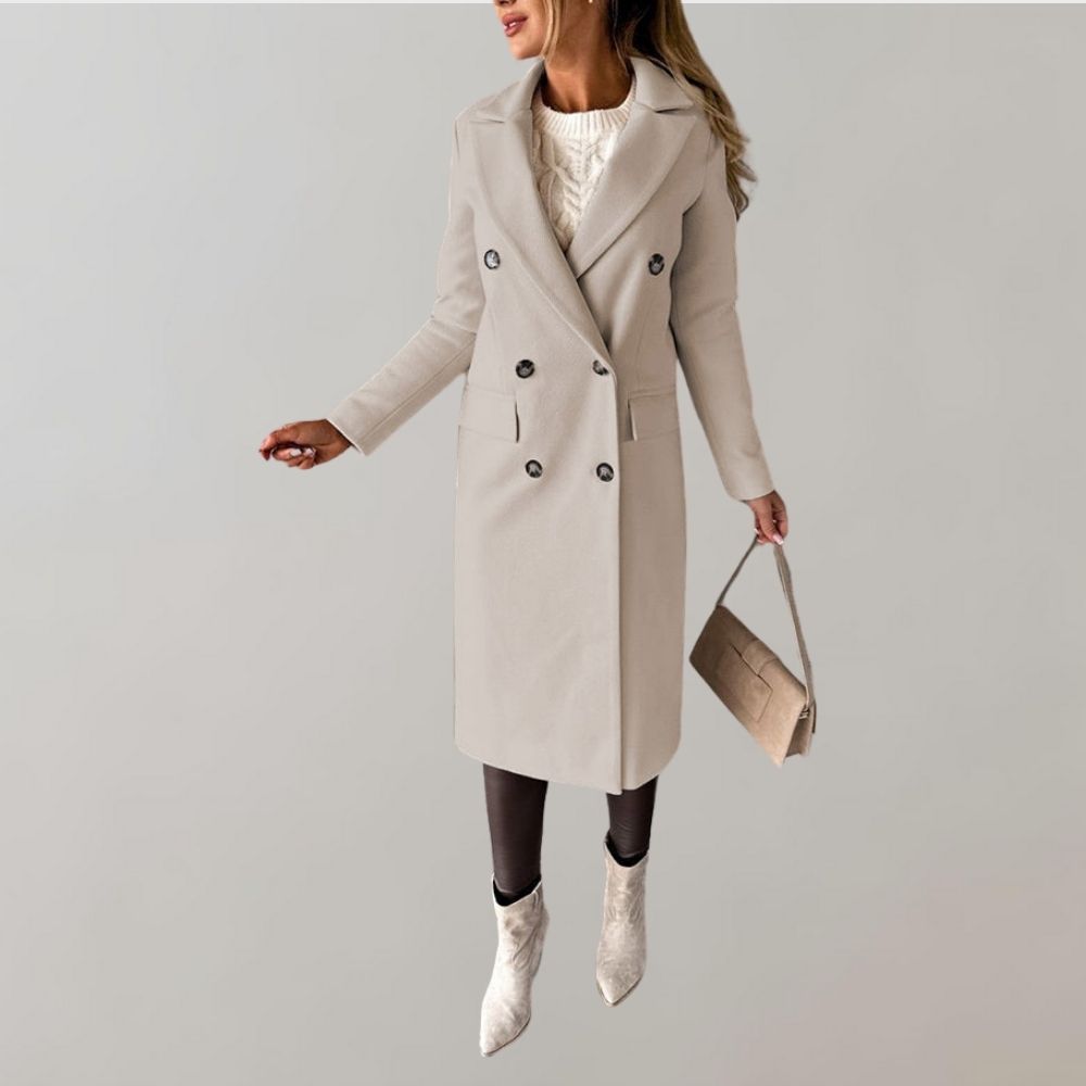 Krohn-e | Stilvoller langer Wintermantel für Damen