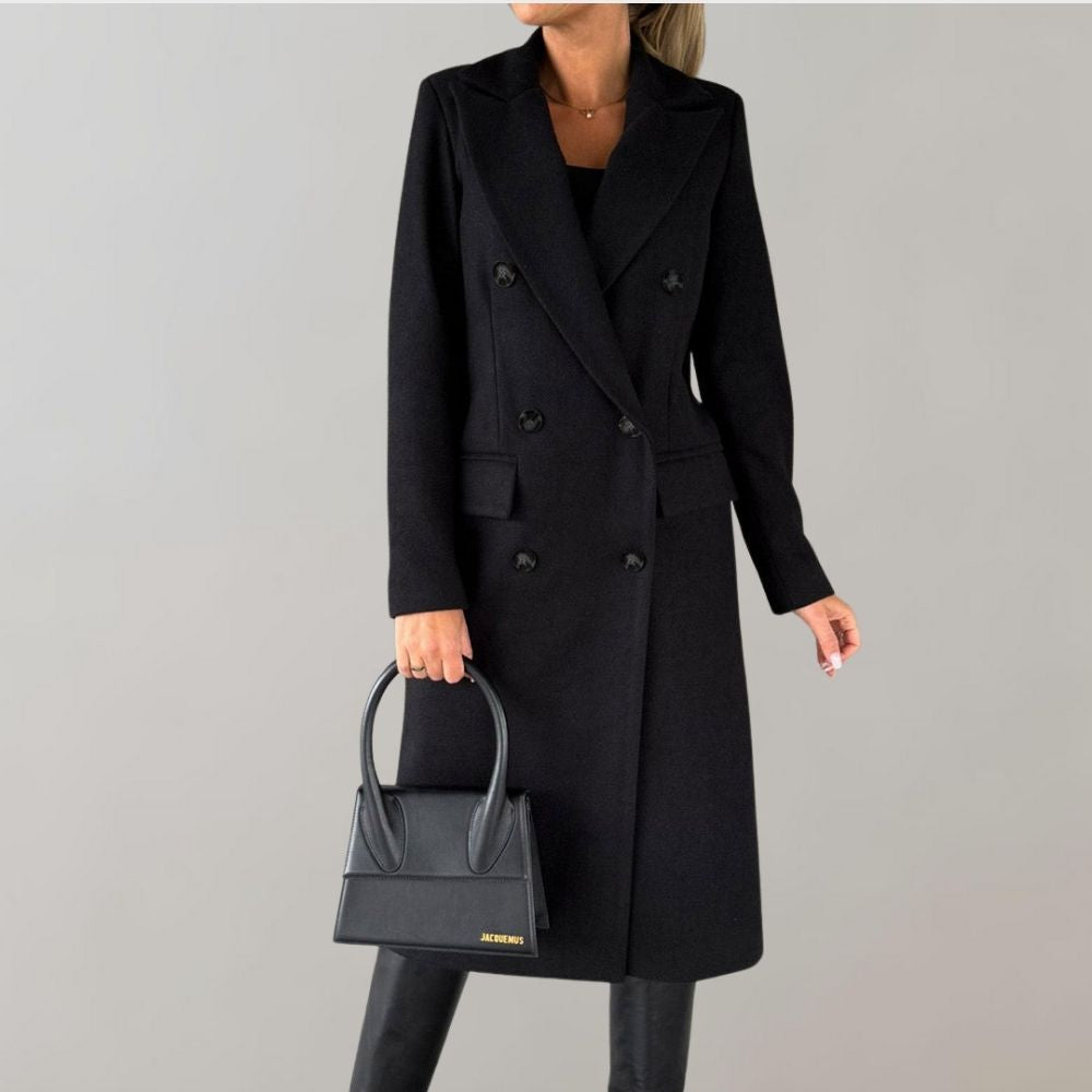 Krohn-e | Stilvoller langer Wintermantel für Damen
