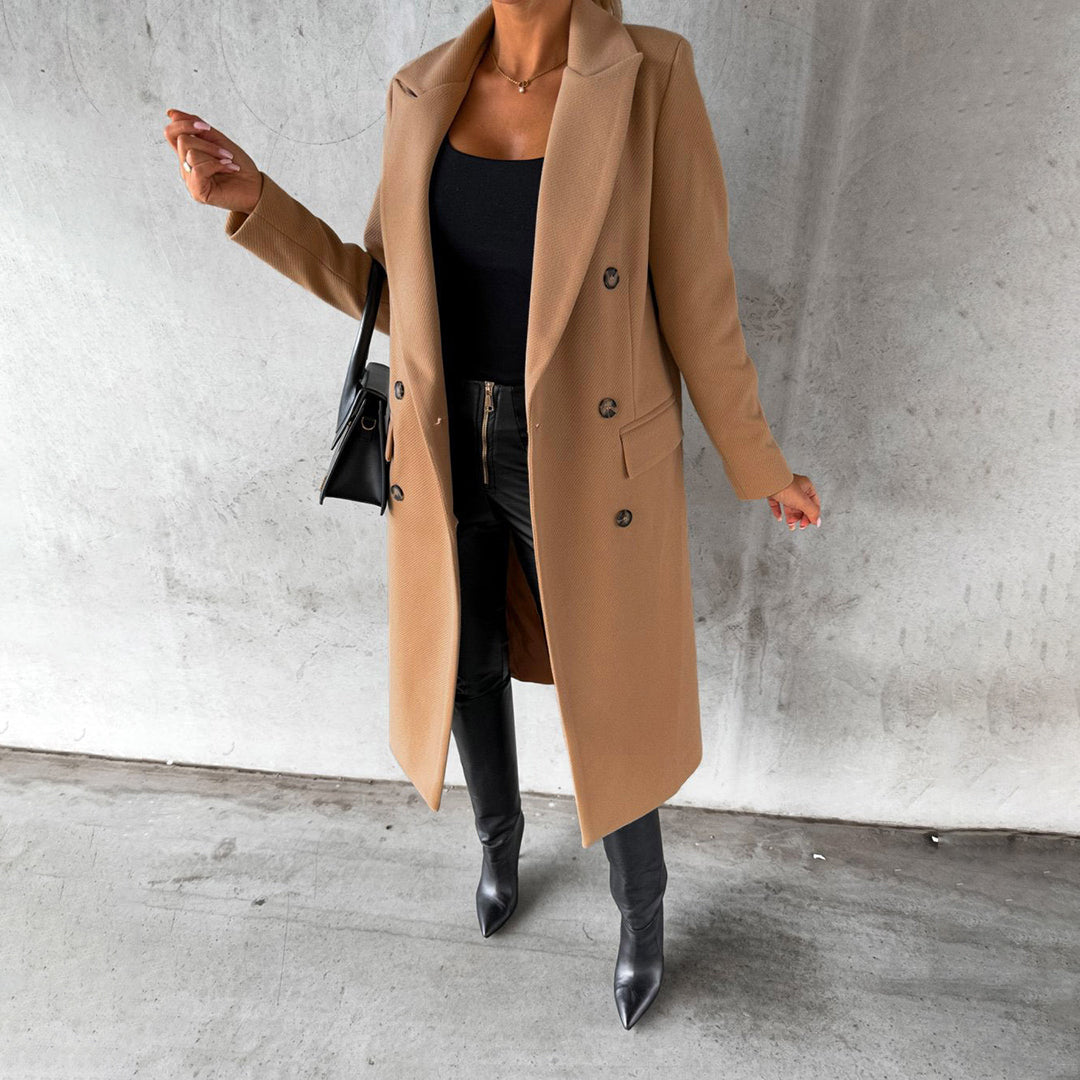 Krohn-e | Elegante Doppeltbrustjacke Polyester-mischung Perfekt für Jeden Anlass