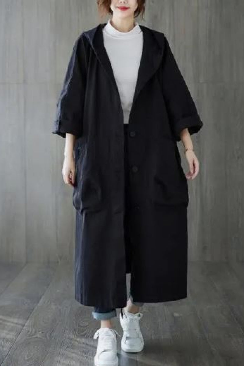 Krohn-e | Oversize-Windjacke in Burgunderrot